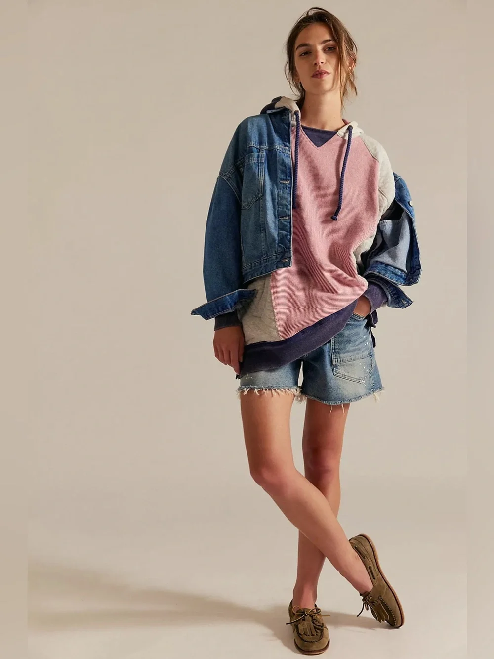 Free people Lone Heritage Pullover hoodie